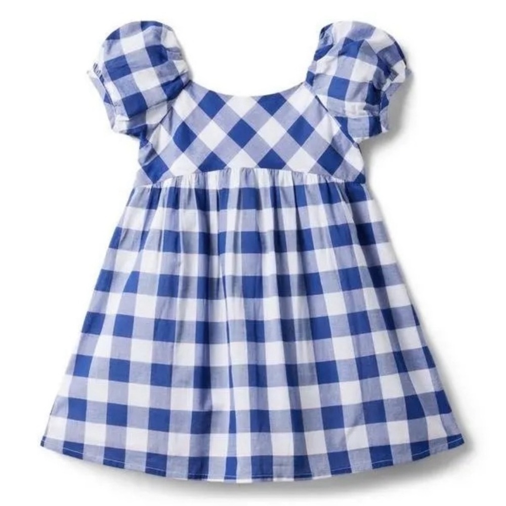 Janie and Jack girls gingham ‘perfect picnic’ dress size 18-24m. NWT!